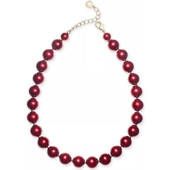 CHARTER CLUB Imitation 14mm Pearl Collar Necklace - Picture 1 of 4